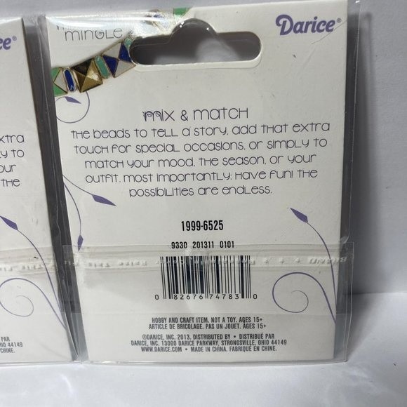 Jewelry Charm Sliders Brown Black 2 Packs Mix and Mingle Darice Bands and Bling - Picture 5 of 13